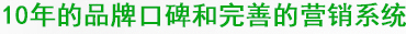 10年的生產技術和完善的營銷系統(tǒng)